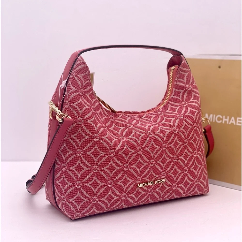 Michael Kors Ember Small Shoulder Crossbody Bag MK Light Berry Multi